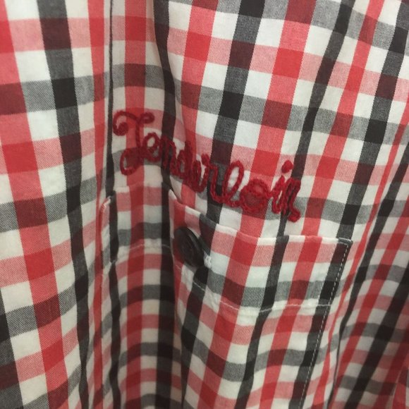 TENDERLOIN Japan Short Sleeve Plaid Button Up Shirt Men's Size Small S - Picture 4 of 5